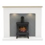 Be Modern 54" Electric Suite with Black Colman Stove and Flue - Sennen