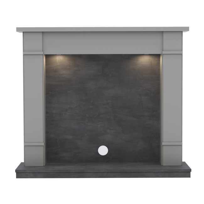 Be Modern 48" Inglenook Surround Only in Dark Grey - Cheshire