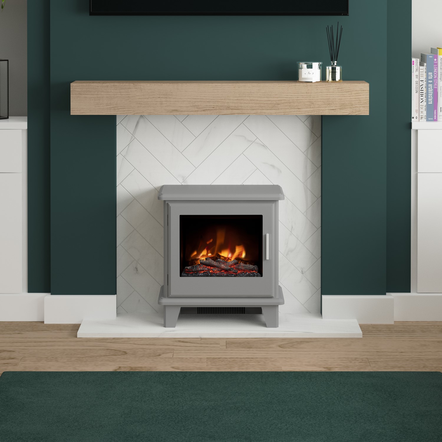 Photo of Be modern electric stove in dark grey - southgate