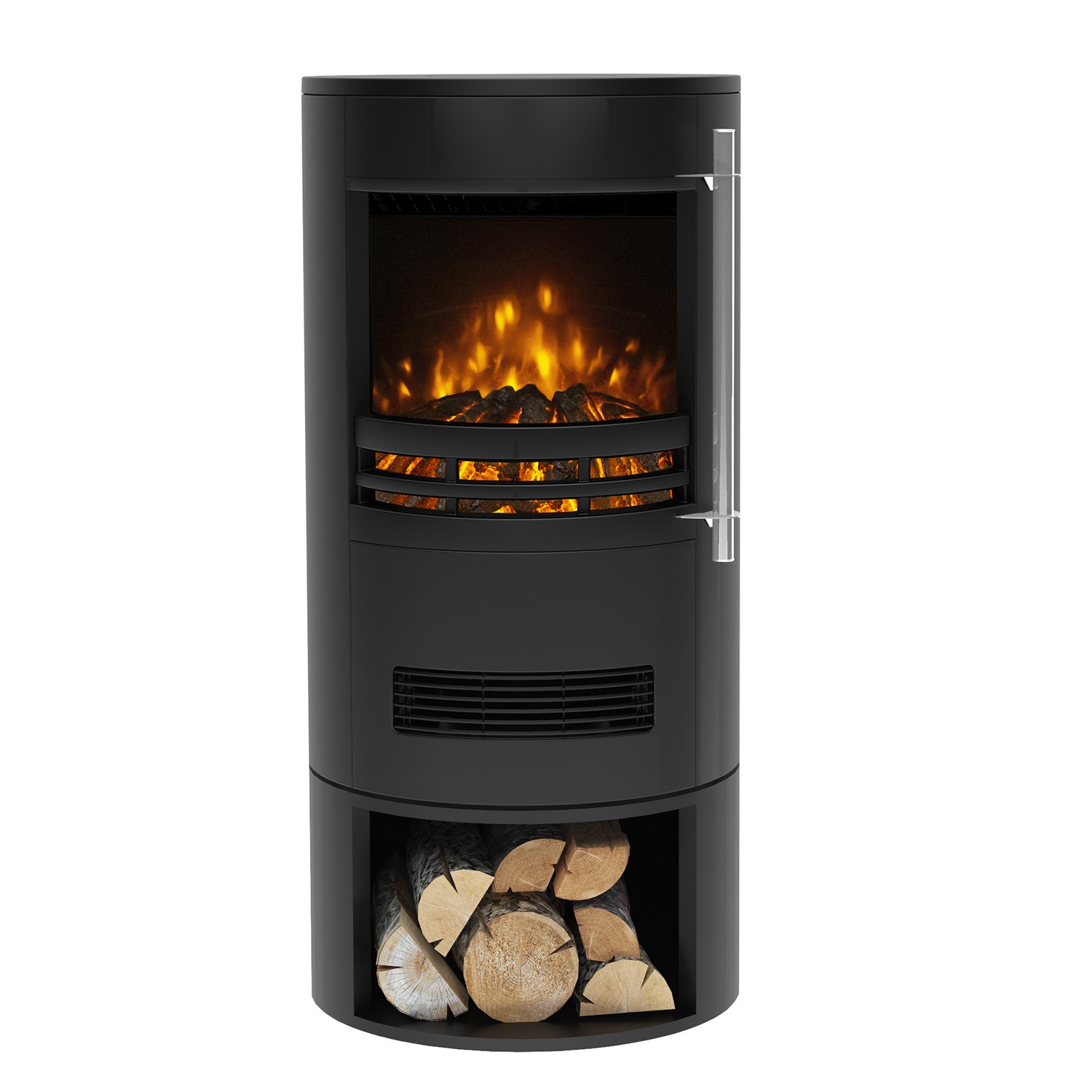 Read more about Be modern electric cylinder stove with log store tunstall