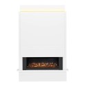 FOL105305 Be Modern Oxton White Media Wall Suite in Ash White 63 Inch