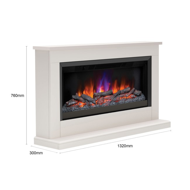 Be Modern Hansford Grande Electric Suite in Pearlescent Cashmere