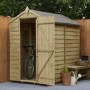 Forest Overlap Dip Treated 6x4 Apex Shed - No Window