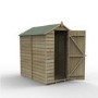 Forest Overlap Dip Treated 6x4 Apex Shed - No Window