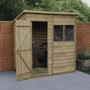 Forest Overlap Dip Treated 8x6 Pent Shed 