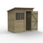 Forest Overlap Dip Treated 8x6 Pent Shed 
