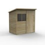 Forest Overlap Dip Treated 8x6 Pent Shed 