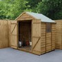 Forest Overlap Pressure Treated 7x5 Apex Shed - Double Door