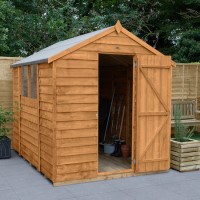 Forest Overlap Dip Treated 8x6 Apex Shed
