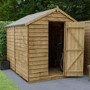 Forest Overlap Pressure Treated 8x6 Apex Shed - No Window 