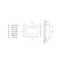 Nickel Trim Inset Gas Fire with Coal - Vola 860