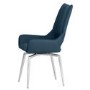 Revel Set Of 2 Swivel Dining Chairs - Blue