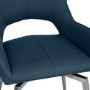 Revel Set Of 2 Swivel Dining Chairs - Blue