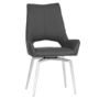 Revel Set Of 2 Swivel Dining Chairs - Dark Grey