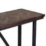 Industrial Style Teak & Iron Bar Table 1.4m