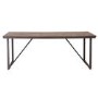 Industrial Style Teak & Iron Dining Table 2m