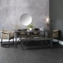 Industrial Style Teak & Iron Dining Table 2m