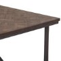Industrial Style Teak & Iron Dining Table 2m