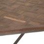 Industrial Style Teak & Iron Dining Table 2m