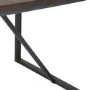 Industrial Style Teak & Iron Dining Table 2m