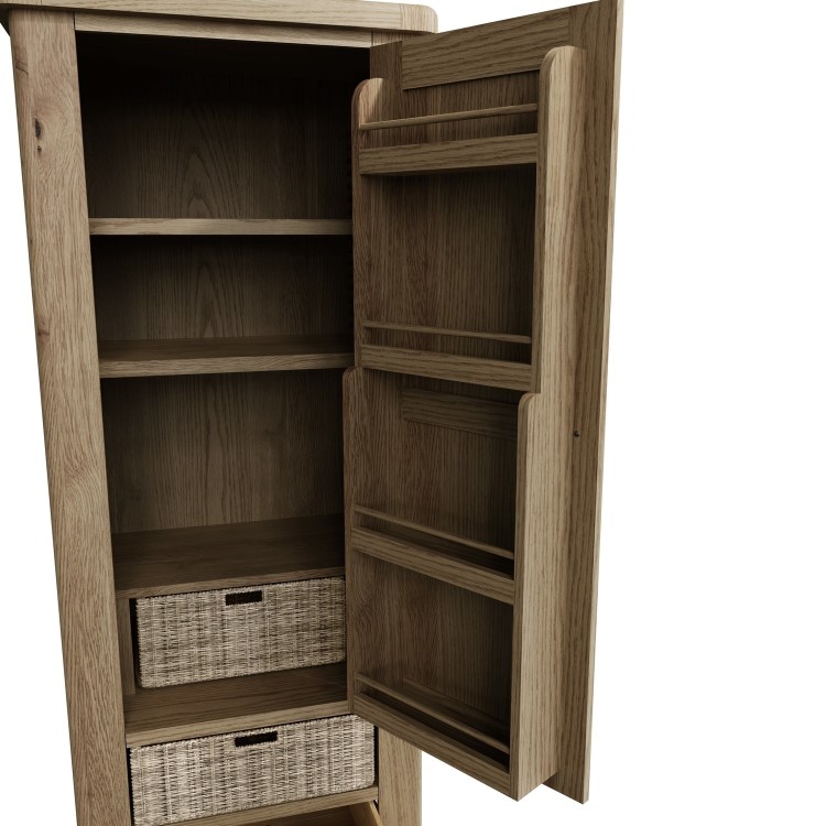 Smoked Oak Single Larder Unit