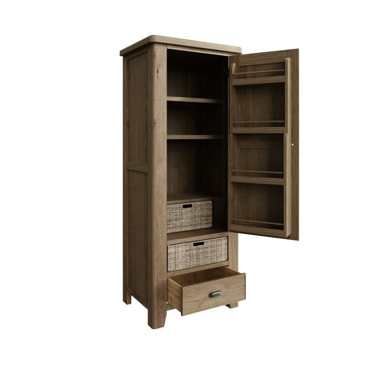 Smoked Oak Single Larder Unit