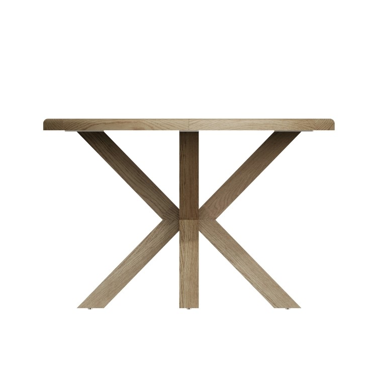 Smoked Oak Small Round Dining Table 120cm