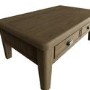 Rectangular Oak Coffee Table with Storage - Pegasus