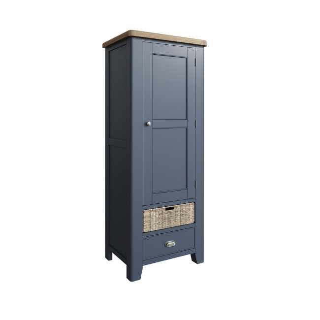 Oak & Blue Single Larder Unit