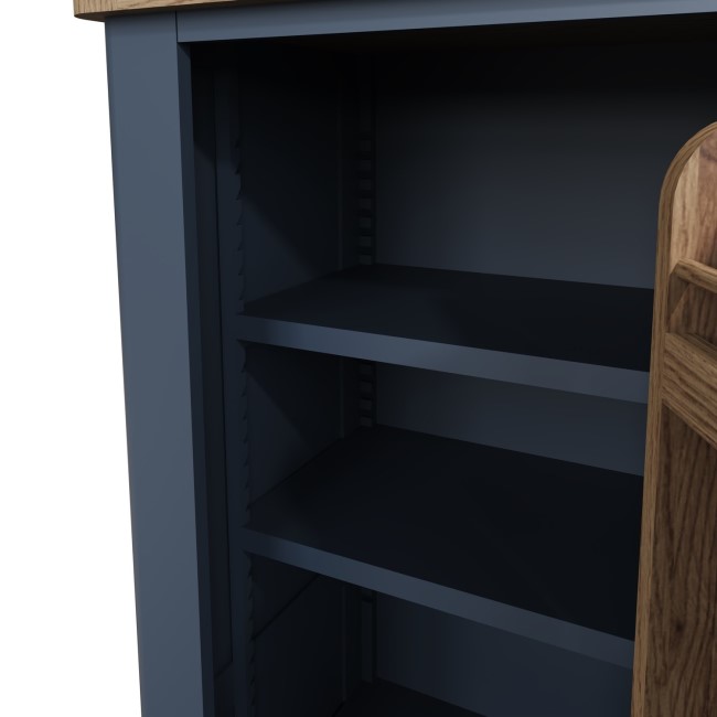 Oak & Blue Single Larder Unit