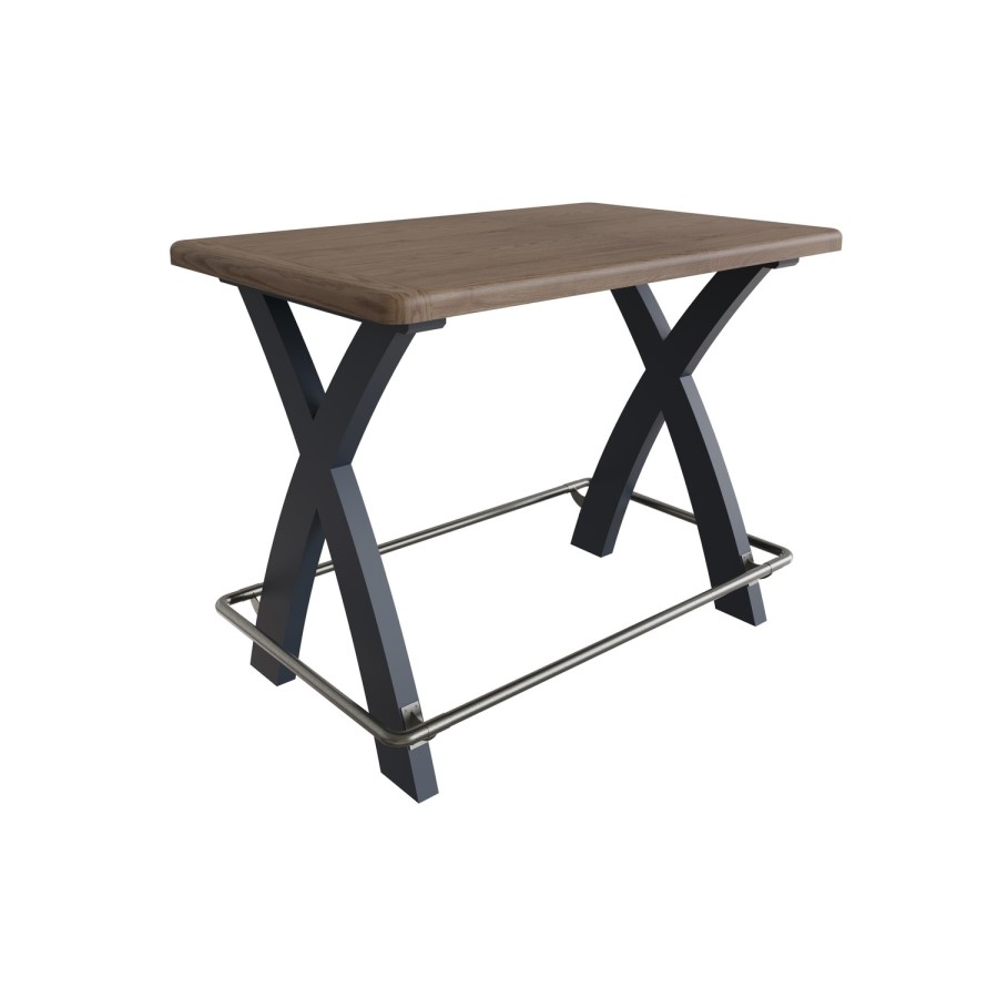 Oak & Blue Breakfast Bar Table