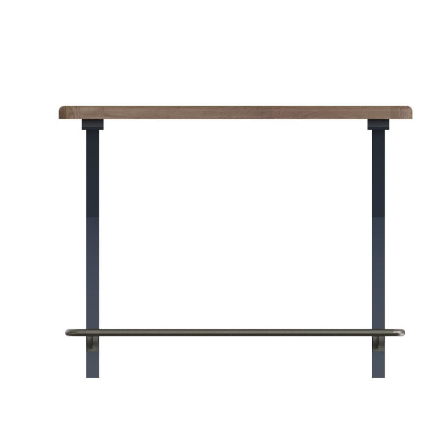 Oak & Blue Breakfast Bar Table