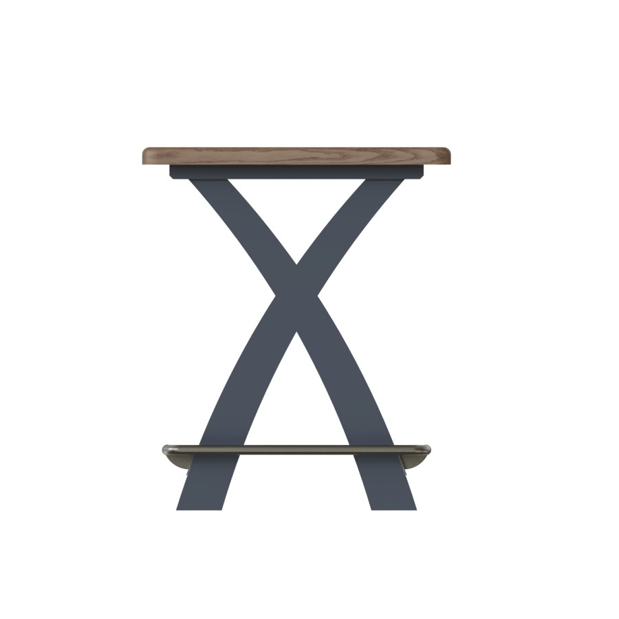 Oak & Blue Breakfast Bar Table