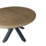 Oak & Navy Round Dining Table 120cm