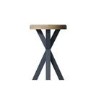 Round Blue Wooden Side Table  - Pegasus