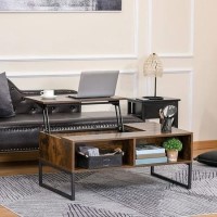 Rectangular Walnut Coffee Table with Storage - Ryder