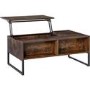Rectangular Walnut Coffee Table with Storage - Ryder