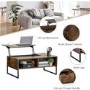 Rectangular Walnut Coffee Table with Storage - Ryder