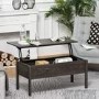 Rectangular Walnut Coffee Table with Storage - Ryder