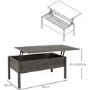 Rectangular Walnut Coffee Table with Storage - Ryder