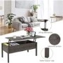 Rectangular Walnut Coffee Table with Storage - Ryder
