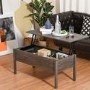 Rectangular Walnut Coffee Table with Storage - Ryder