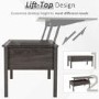Rectangular Walnut Coffee Table with Storage - Ryder