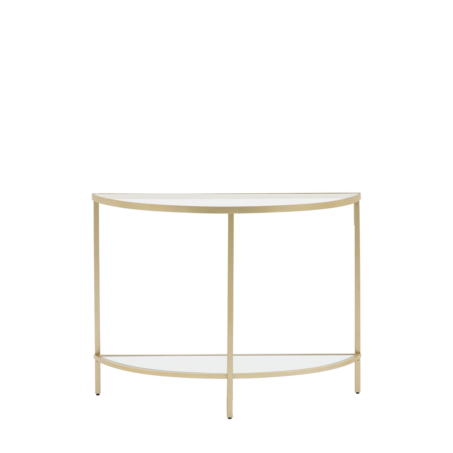 Photo of Hudson glass console table in champagne - caspian house