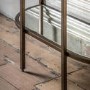 Tall Glass Bronze Open Bookcase - Hudson