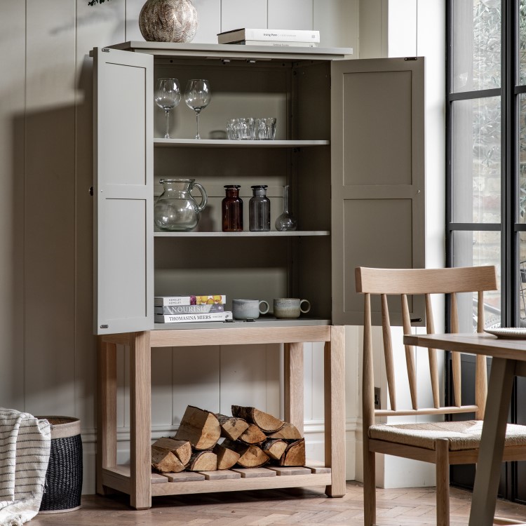 Eton Drinks Cabinet in Sage Green - Caspian House