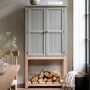 Eton Display Cabinet in Sage Green - Caspian House