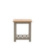 Square Green Wooden Side Table with Storage - Eton