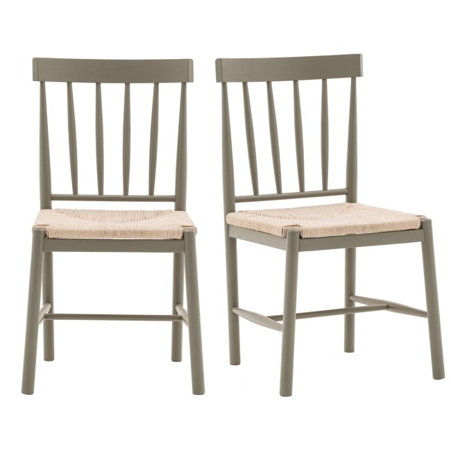 Set of 2 Sage Green Dining Chairs - Eton - Caspian House