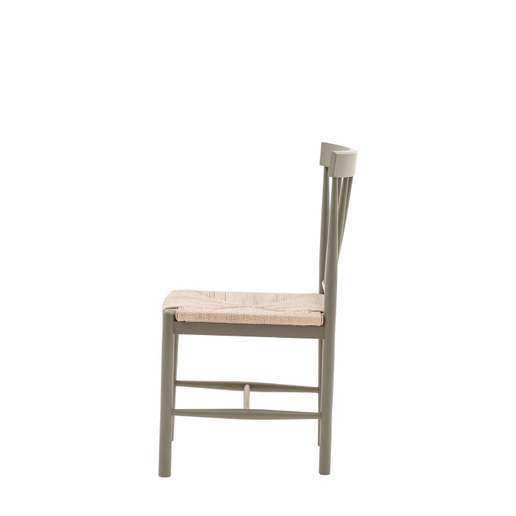 Set of 2 Sage Green Dining Chairs - Eton - Caspian House